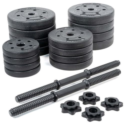 Zestaw hantli MAXXIVA, 2 x 15 kg, 16 obciążników, cement na Arena.pl