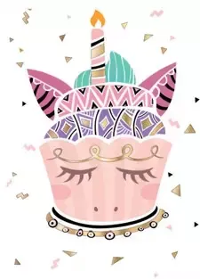 Mini Karnet B8, Jednorożec Z Tortem na Arena.pl