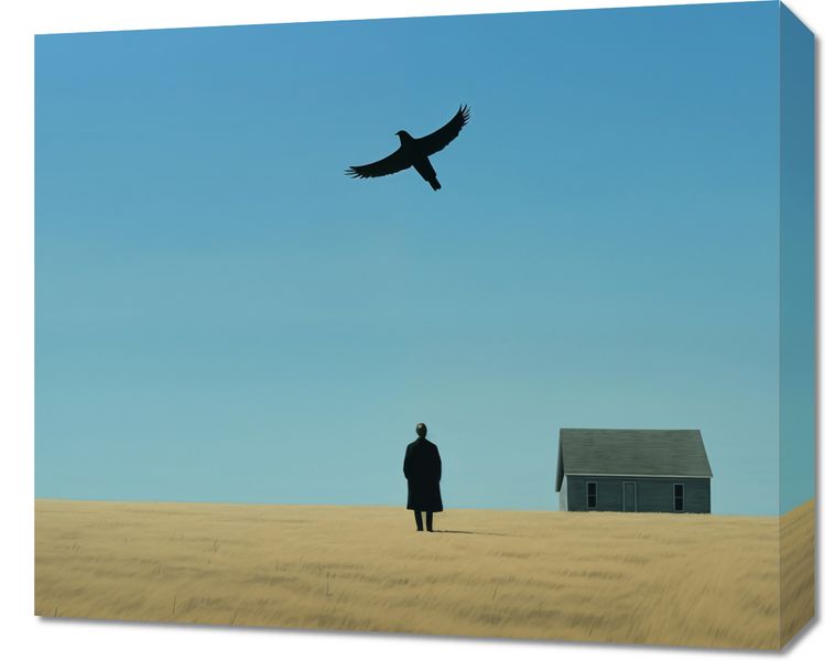 Obraz 60x50cm Samotny i Wolny zdjęcie 1