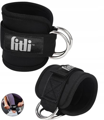 OPASKI TRENINGOWE NA KOSTKĘ KOSTKI SIŁOWNIĘ DO WYCIĄGU ATLASU ZESTAW 2 SZT na Arena.pl