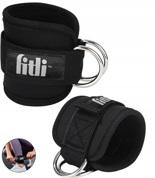 OPASKI TRENINGOWE NA KOSTKĘ KOSTKI SIŁOWNIĘ DO WYCIĄGU ATLASU ZESTAW 2 SZT zdjęcie 2