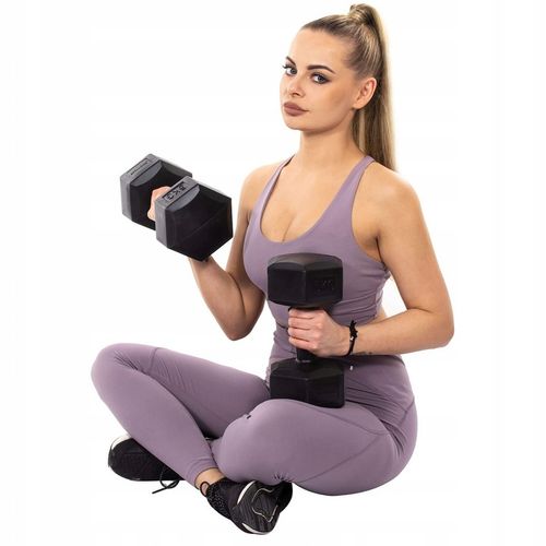 HANTLE 2x5kg ZESTAW CIĘŻARKI HANTELKI DO ĆWICZEŃ W DOMU HEKSAGONALNE na Arena.pl