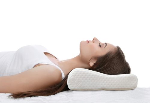 Poduszka Ortopedyczna Profilowana Pianka Memory 50x30 cm do Spania Biała na Arena.pl