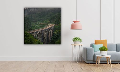 OBRAZ NA PŁÓTNIE 045 Kolej 70x70cm na Arena.pl