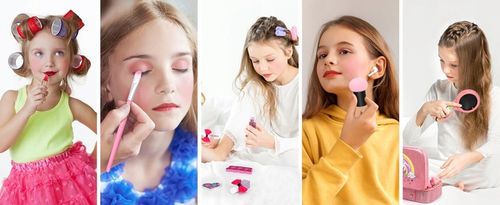 KUFEREK ZESTAW KOSMETYKI DO MAKIJAŻU PAZNOKCI JEDNOROŻEC MAKEUP DLA DZIECI na Arena.pl