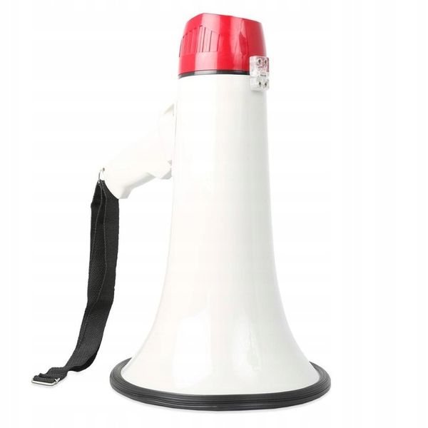 Megafon z mikrofonem i funkcją syreny szczekaczka zdjęcie 13