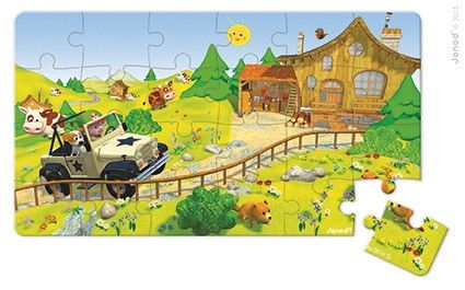 Puzzle 2w1 Terenówka Alka, Janod na Arena.pl