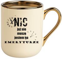 Kubek PREMIUM śmieszny prezent dla EMERYTKI EMERYTA koniec pracy Emerytura