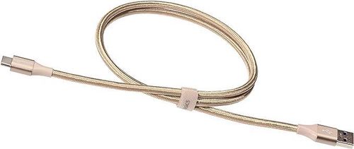 Kabel USB Typ C 3.1 Ładowarka Nylonowy 0,9m Złoty na Arena.pl