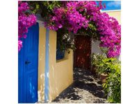 50X50CM GRECKI DOMEK OBRAZ