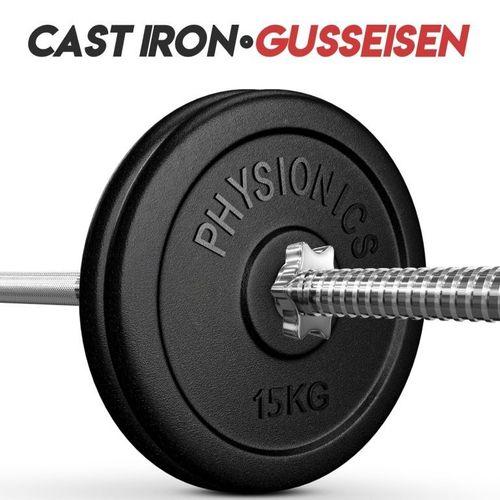 PHYSIONICS Obciążniki 2 x 15 kg, 31 mm, żeliwo na Arena.pl