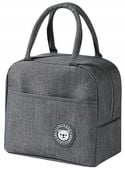 Torba termiczna LUNCH BOX na jedzenie Śniadaniowa  E27_B_Szary