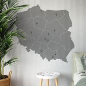 Naklejka Mapa Polski HD069 XL
