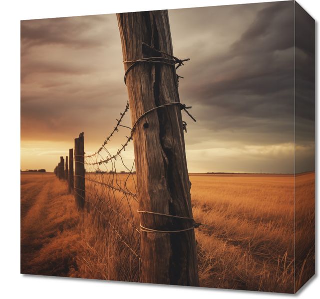 Obraz 40x40cm Zachód na Pograniczu zdjęcie 1