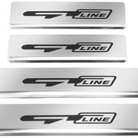 Listwa progowa KIA PICANTO MK3 GT LINE Stal nierdzewna 304 połysk z czarnym