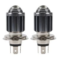 2x H4 laser LED żarówka 9-85V 8000lm 6000K soczewka motocykl quad