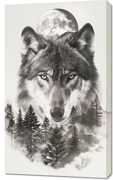 Obraz 60x100cm Wilczy Duch Lasu zdjęcie 1