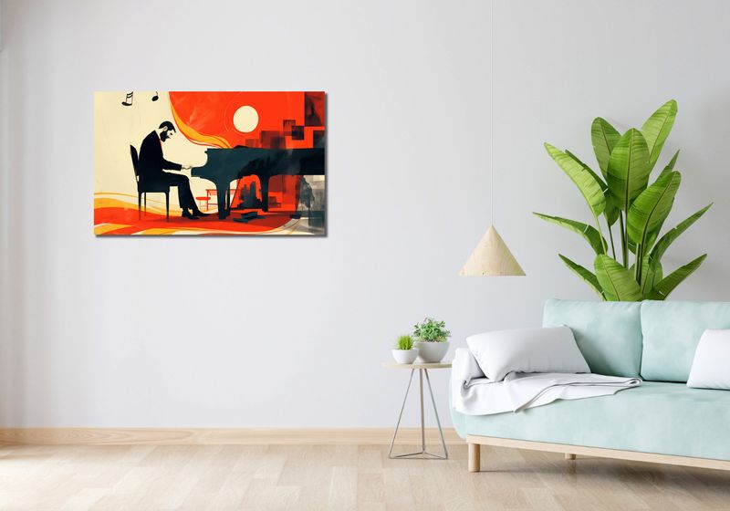 Obraz 100x60cm Pianista zdjęcie 2