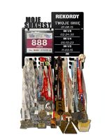Wieszak na medale i numery startowe REKORDY TRIATHLON twoje imię 355.1