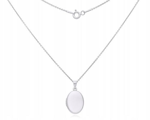 Srebrny łańcuszek z SEKRETNIKIEM NA ZDJĘCIA + Grawer dł. 50 cm 925 na Arena.pl