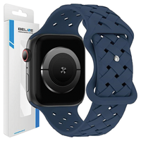 beline pasek apple watch silicone woven38/40/41mm niebieski /deep