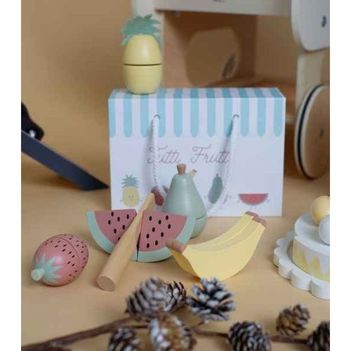 DLA DZIECI DREWNIANE OWOCE DO KROJENIA W WALIZCE na Arena.pl