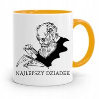 Kubek Żółty Na Dzień Dziadka Najlepszy Dziadek Z Nadrukiem Ze Zdjęciem