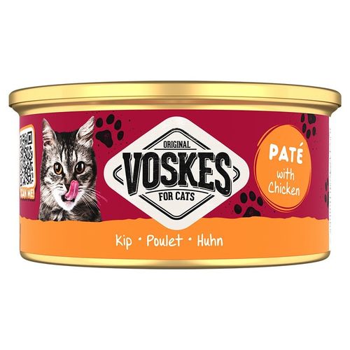 Voskes Paté Wetfood With Chicken - pasztet z kurczakiem karma dla kota 85g na Arena.pl