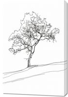 Obraz 60x90cm Drzewo w Zarysie