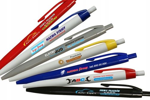 Długopisy reklamowe NETTO z nadrukiem logo 100szt na Arena.pl