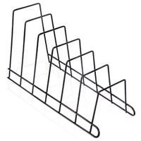Stojak na pokrywki i talerze metalowy czarny RADKA 34,5x14x19 cm