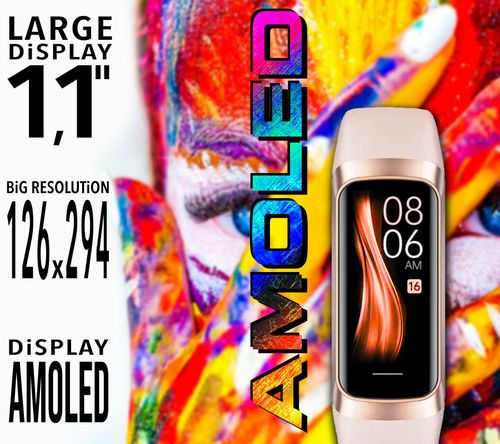 SMARTBAND DAMSKI Rubicon RNCF05 - TERMOMETR, PULSOKSYMETR (sr044a) na Arena.pl