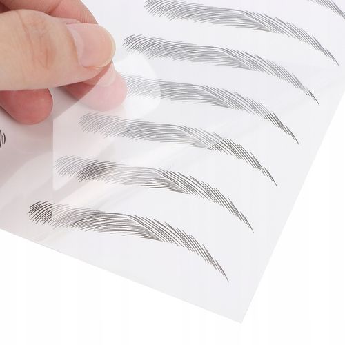 WODOODPORNE TATUAŻ NA BRWI NAKLEJKI 10 PAR CZARNE na Arena.pl