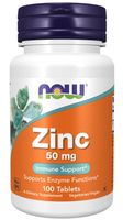 NOW FOODS Zinc - Cynk 50 mg - Glukonian Cynku (100 tabl.)