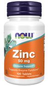 NOW FOODS Zinc - Cynk 50 mg - Glukonian Cynku (100 tabl.)