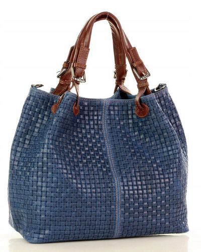 Torebka damska kuferek do ręki skórzany koszyk na Arena.pl