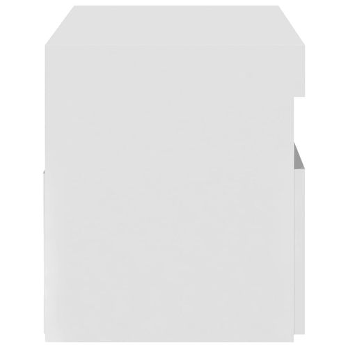 Szafka TV z oświetleniem LED, biała, wysoki połysk, 75x35x40 cm na Arena.pl