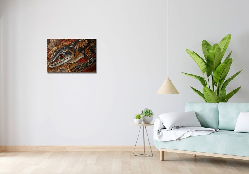 Obraz 60x40cm Oko Jaszczurki zdjęcie 2