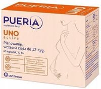 PUERIA UNO ACTIVE witaminy dla kobiet w ciąży USP Zdrowie 60 kapsułek