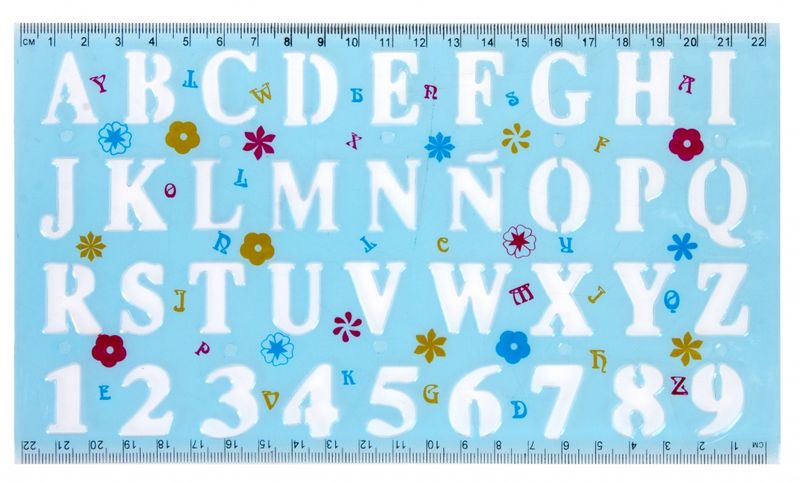 ND39_276076 SZABLON CYFERKI&LITERKI KPL2 STK PBH zdjęcie 7