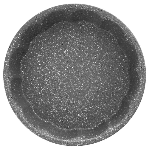 Forma do pieczenie blacha do ciasta pizzy zapiekania okrągła granitowa GRANDE 28,5 cm na Arena.pl