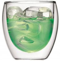 Kubek szklanka podwójne dno szkło termiczne 250ml