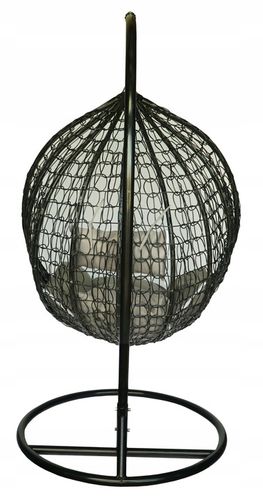 FOTEL WISZĄCY HUŚTAWKA KOSZ KOKON MAROCCO CZARNY na Arena.pl