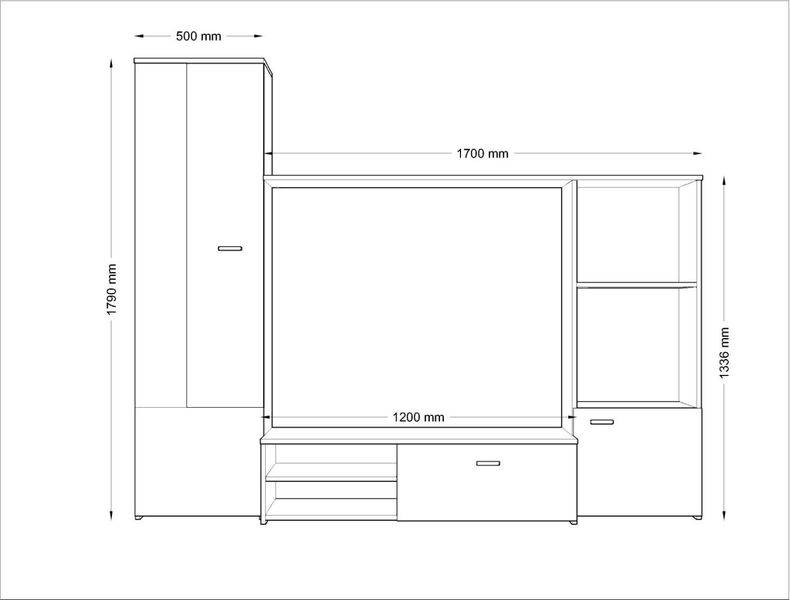 Meblościanka do salonu HIRO zdjęcie 2