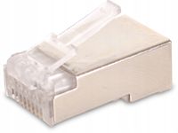 Wtyk sieciowy Getfort RJ45 KAT.5E srebrny
