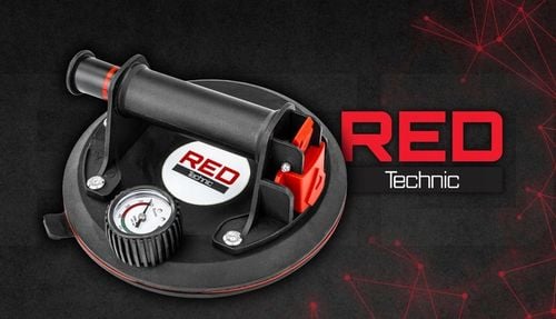 PRZYSSAWKA PRÓŻNIOWA DO PŁYTEK UCHWYT Z POMPKĄ MANOMETREM GLAZURY SZYB na Arena.pl