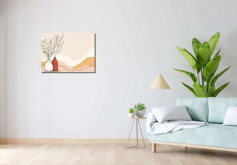 Obraz 70x50cm Stylowe Beże zdjęcie 2