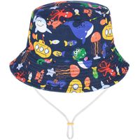 Granatowy Kapelusz Dziecięcy Z Regulacją Bawełniany Letni Kap-Mds-13