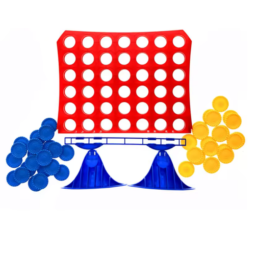 Gra Ułóż 4 W Rzędzie Układanka Kolorowe Żetony Podstawa Tabliczka Dla Dziec na Arena.pl