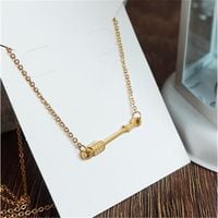 naszyjnik stal chirurgiczna złota strzałka